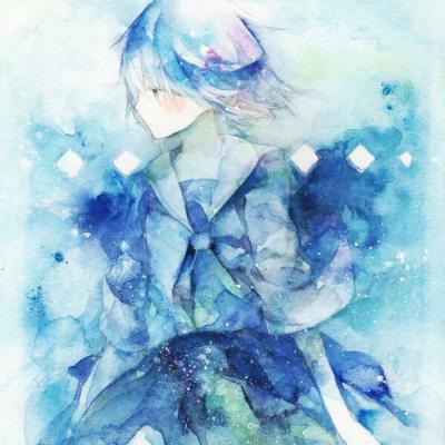 蓝色系动漫头像女生 高清蓝色系列动漫女头_女生头像_美头网