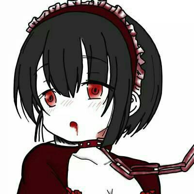 黑暗丧气头像女 高清好看的黑暗丧气动漫女生头像图片
