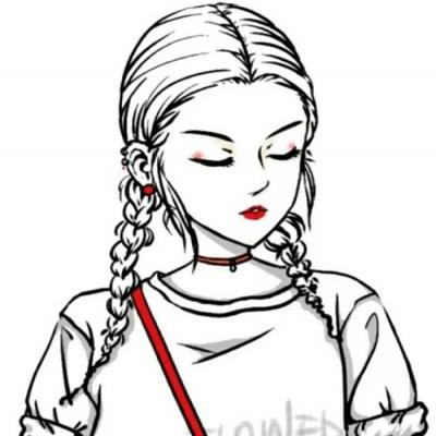 手绘头像女生冷酷霸气 高清好看的女生手绘动漫头像图片