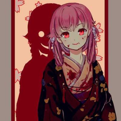黑暗系血腥动漫头像,高清恐怖的二次元黑暗血腥系头像