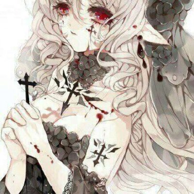 病态恐怖女头像二次元 高清暗黑系二次元病态头像女