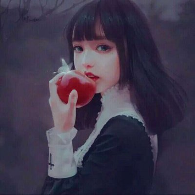 qq头像黑暗动漫女生 高清好看的动漫黑暗系女生头像图片