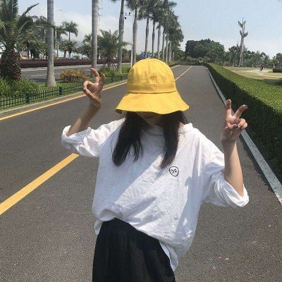 帅气女生头像戴帽子 高清好看时尚帅气的女生戴帽子图片头像